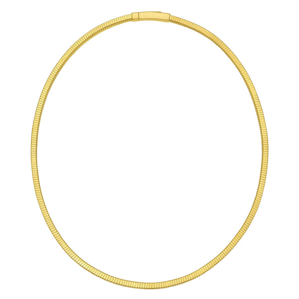 Gold Over Sterling Silver Cubogas Chain Necklace