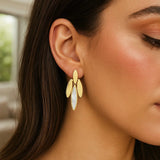 14K Yellow Gold La Grand Dame Earrings thumbnail 3