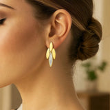 14K Yellow Gold La Grand Dame Earrings thumbnail 4