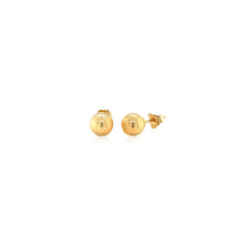 Load image into Gallery viewer, 10k Yellow Gold Round Stud Earrings (6mm)