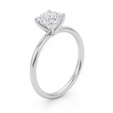 1 Carat Cushion Lab Grown IGI G/VS1 Diamond Solitaire Ring in 14K White Gold thumbnail 2