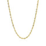 14k Yellow Gold Light Rope Chain (2.50 mm) thumbnail 2