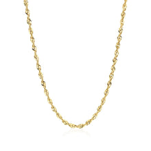 Load image into Gallery viewer, 14k Yellow Gold Light Rope Chain (2.50 mm)