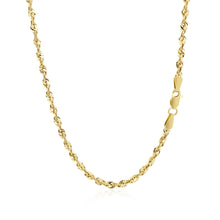 Load image into Gallery viewer, 14k Yellow Gold Light Rope Chain (2.50 mm)