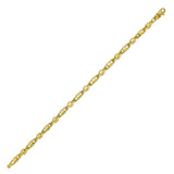 14K Yellow Gold Square Byzantine Chain Bracelet (2.00 mm) thumbnail 1