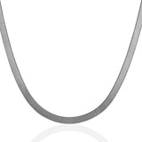 14k White Gold Super Flex Herringbone Chain (4.60 mm) thumbnail 2