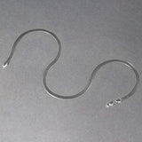 14k White Gold Super Flex Herringbone Chain (4.60 mm) thumbnail 3