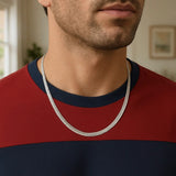 14k White Gold Super Flex Herringbone Chain (4.60 mm) thumbnail 6