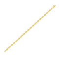 14K yellow gold anchor chain with 4.10 mm oval crossbar links