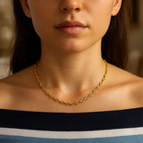 14k Yellow Gold Lite Anchor Chain (4.10 mm) thumbnail 4