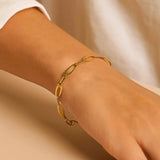 14k Yellow Gold Italian Oval Links Bracelet (5.40 mm) thumbnail 5