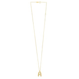 14K Yellow Gold Helium Initial A Pendant thumbnail 2