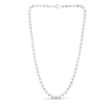 Sterling Silver Rhodium Plated Moon Cut Bead Chain (5.00 mm) thumbnail 2