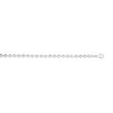 Sterling Silver Rhodium Plated Moon Cut Bead Chain (5.00 mm) thumbnail 4
