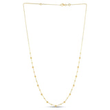 14k Yellow Gold Bead Necklace thumbnail 2
