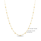 14k Yellow Gold Bead Necklace thumbnail 4