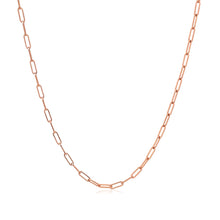 Load image into Gallery viewer, 14K Rose Gold Fine Paperclip Chain (1.50 mm)