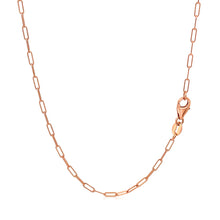 Load image into Gallery viewer, 14K Rose Gold Fine Paperclip Chain (1.50 mm)