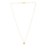 14k Yellow Gold High Polish North Star Necklace thumbnail 3