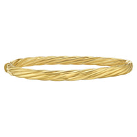 14k Yellow Gold Twist Bangle (5.30 mm)