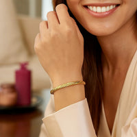 14k Yellow Gold Twist Bangle (5.30 mm)
