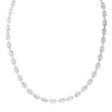Sterling Silver Rhodium Plated Lite Puffed Mariner Chain (6.40 mm) thumbnail 2
