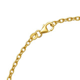 14K Yellow Gold Braided Open Heart Necklace thumbnail 6