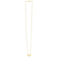 14k Yellow Gold Polished Sunburst Necklace