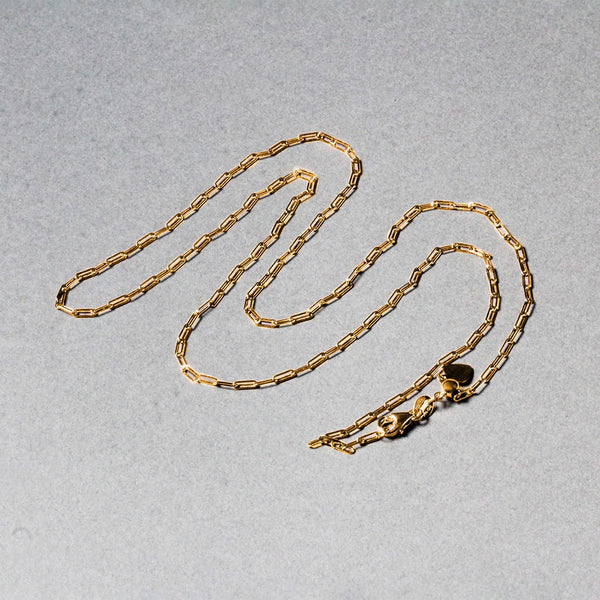 14k Yellow Gold Adjustable Paperclip Chain (1.50 mm)