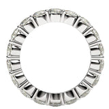 Round Cut Lab Grown Diamond Eternity Ring in 14k White Gold (2 cttw FG/VS2) thumbnail 3