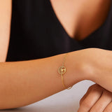 14K Yellow Gold Tree of Life Bracelet (1.20 mm) thumbnail 2