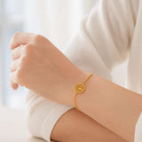14K Yellow Gold Tree of Life Bracelet (1.20 mm) thumbnail 3