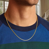 14k Yellow Gold Super Flex Herringbone Chain (1.50 mm) thumbnail 9