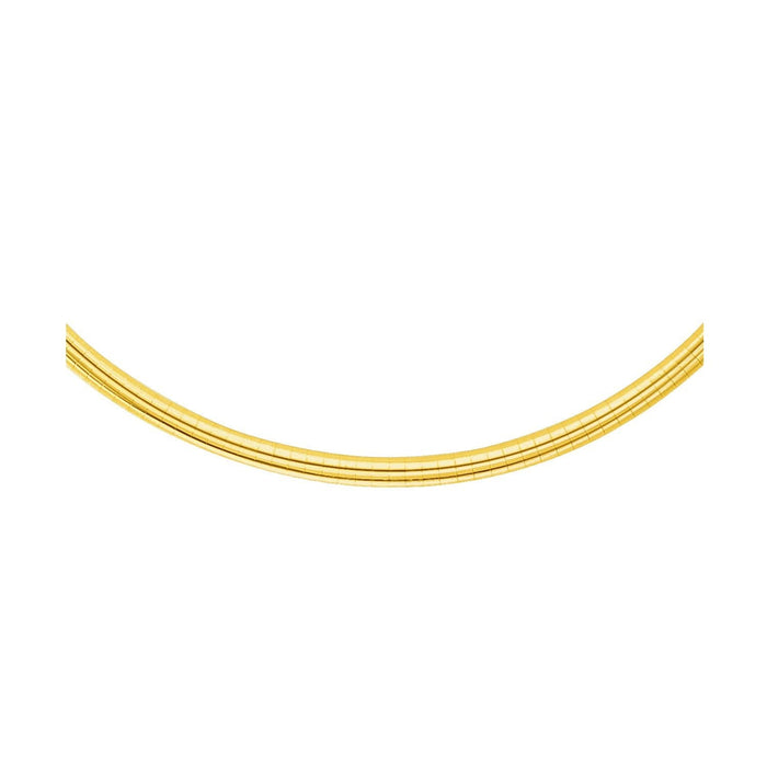 14k Yellow Gold Chain in a Classic Omega Design (4.00 mm)