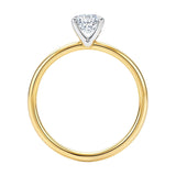 1.50Ct Emerald Lab Grown IGI G/VS1 Diamond Ring in 14K Yellow Gold thumbnail 4