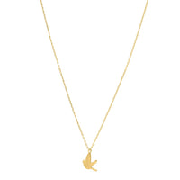 Dove Necklace in 14K Yellow Gold