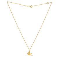 Dove Necklace in 14K Yellow Gold
