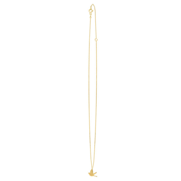 Dove Necklace in 14K Yellow Gold