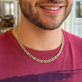 14K Tri Color Gold Pave Valentino Chain (3.00 mm) thumbnail 4