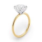 2 Carat Round Lab Grown IGI G/VS1 Diamond Solitaire Ring in 10K Yellow Gold thumbnail 2