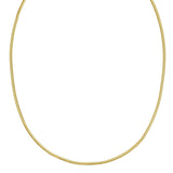 14K Yellow Gold Oval Snake Chain (2.00 mm) thumbnail 2