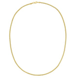 14K Yellow Gold Oval Snake Chain (2.00 mm) thumbnail 3