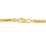 14K Yellow Gold Oval Snake Chain (2.00 mm) thumbnail 4