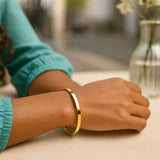 14K Yellow Gold Classic Bangle (4.00 mm) thumbnail 6