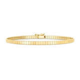 14k Yellow Gold Brick Omega Bracelet (3.20 mm) thumbnail 2