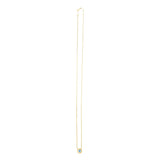 14k Yellow Gold Pearl Evil Eye Necklace thumbnail 3