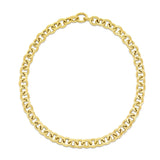 14k Yellow Gold Round Link Chain Necklace thumbnail 2