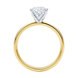 1.50Ct Princess Lab Grown IGI G/VS1 Diamond Ring in 10K Yellow Gold thumbnail 4