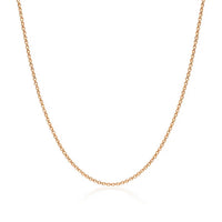14k Rose Gold Diamond Cut Cable Link Chain (1.10 mm)