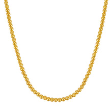 14k Yellow Gold Bead Chain Necklace(5mm)